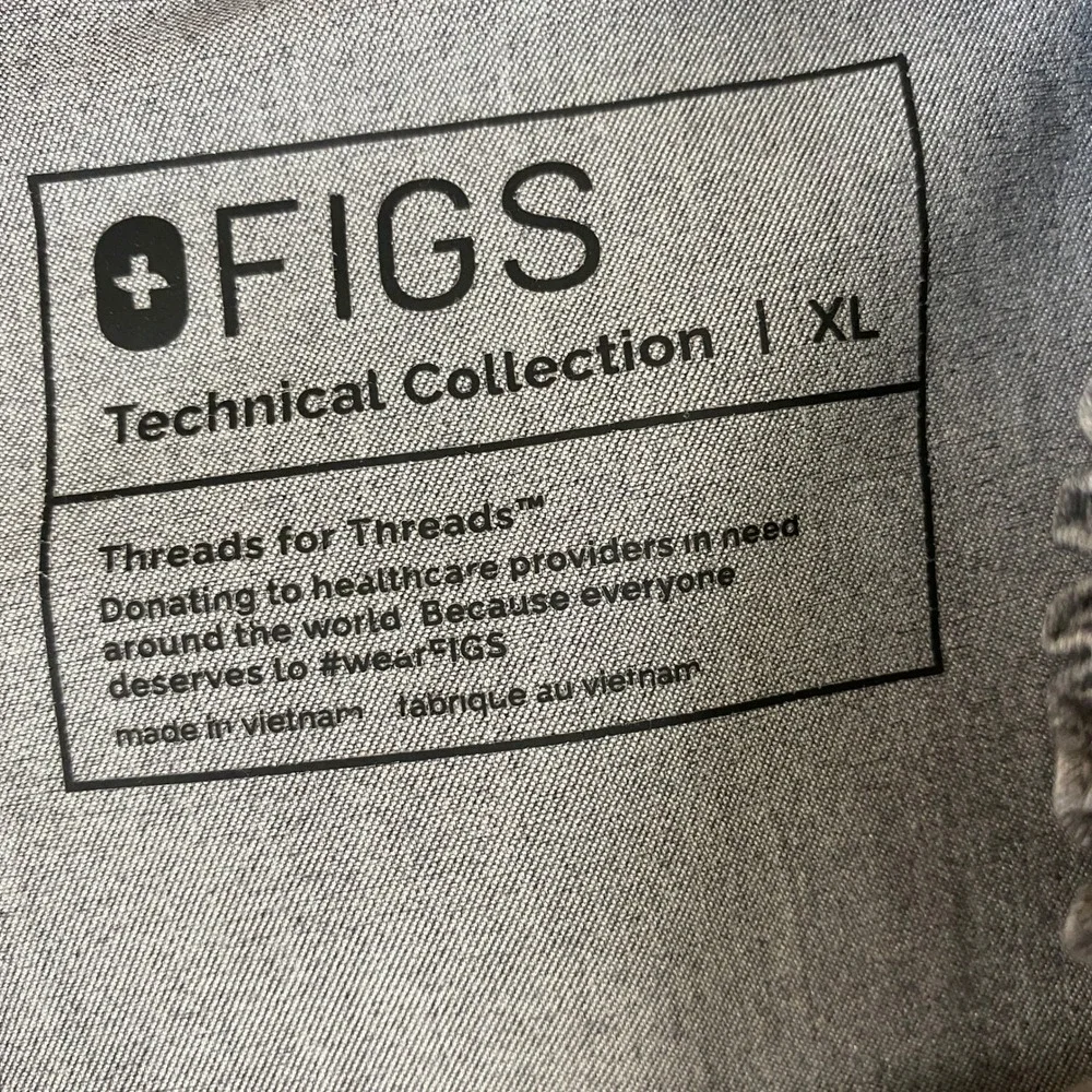FIGS Livingston Scrub Pants Men XL Gray Technical Collection FM4500 Straight Leg
